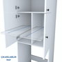 Hanah Home Armario para Lavadora Blanco